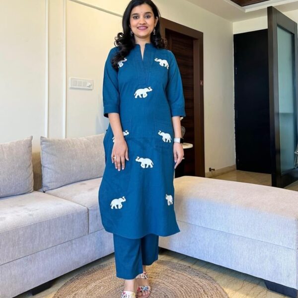 Ethnic Stylish Top Pant set 2 pic