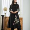 Beautiful Pure Cotton Fabric Pleated Pattern Kurta Black Color