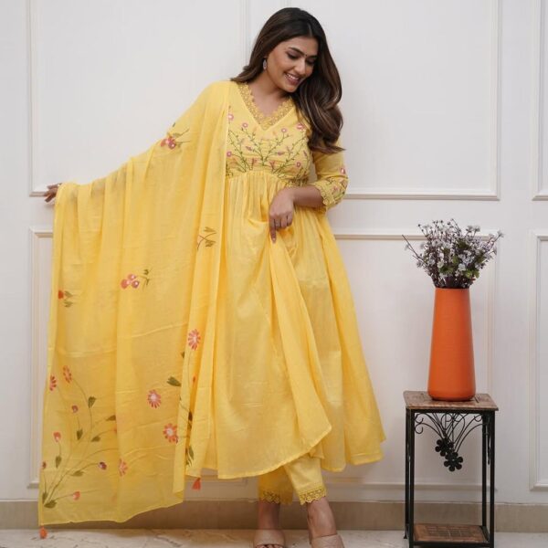 fashion collection the strength kurta Style made from high-quality cotton, embellished with exquisite embroidery