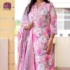 The perfect of traditional wear  New straight kurta set with new style in saganeri block  print