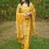 ethnic Heavy Reyon and Heavy Hand work work  Pure fine reyon fabric with Hand wark Kurti with Pant
