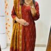 Featuring beautiful embroidery with solves Heavy  Suit which is beautifully decorated  It is paired with matching pants