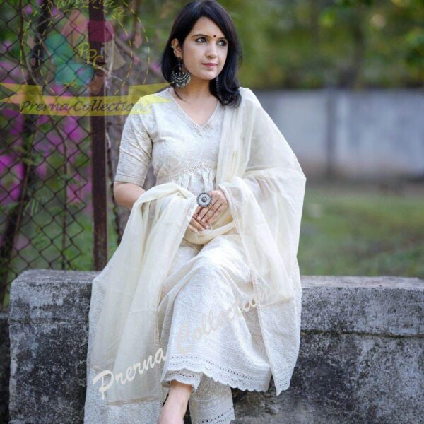 LOOK CLASSY AND GRACEFUL IN OUR EMBROIDERED SEQUENCE SCHIFFLI ANARKALI IN PRETTIEST AALIYA CUT